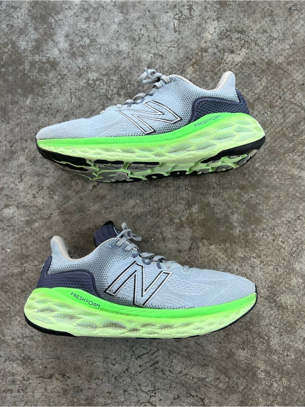 New Balance Fresh Foam More v4 Running Shoes Gray Green Men’s Size 11 - Picture 4 of 12